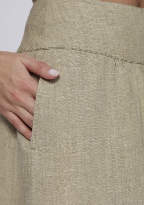Юбка женская льняная "Колокол" модель 514б/1 светлый лен
